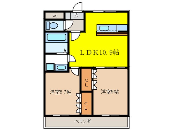 セピアロ－ズの物件間取画像